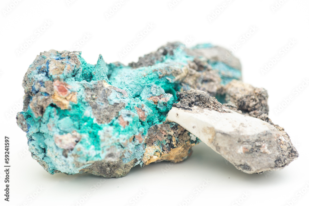Malachite with azurite Malachite with azurite