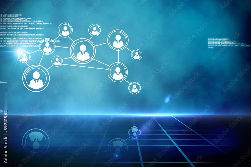 Obraz premium Futuristic technology interface