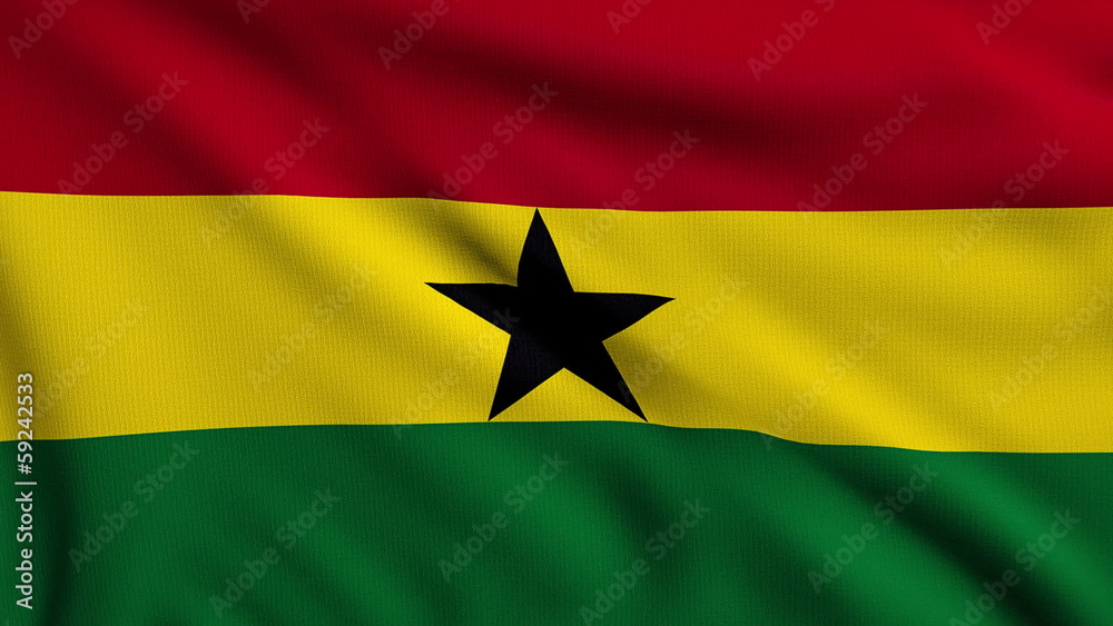 Flag of Ghana looping