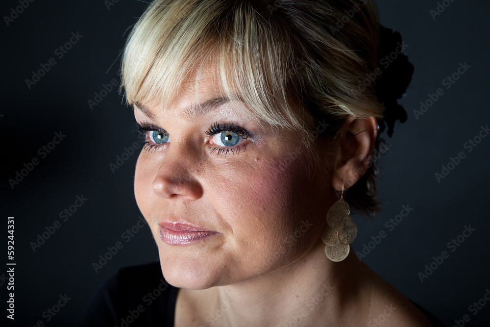 Studio portrait of a cute blond girl Studio portrait of a cute blond girl