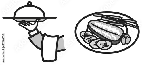 Picto service assiette