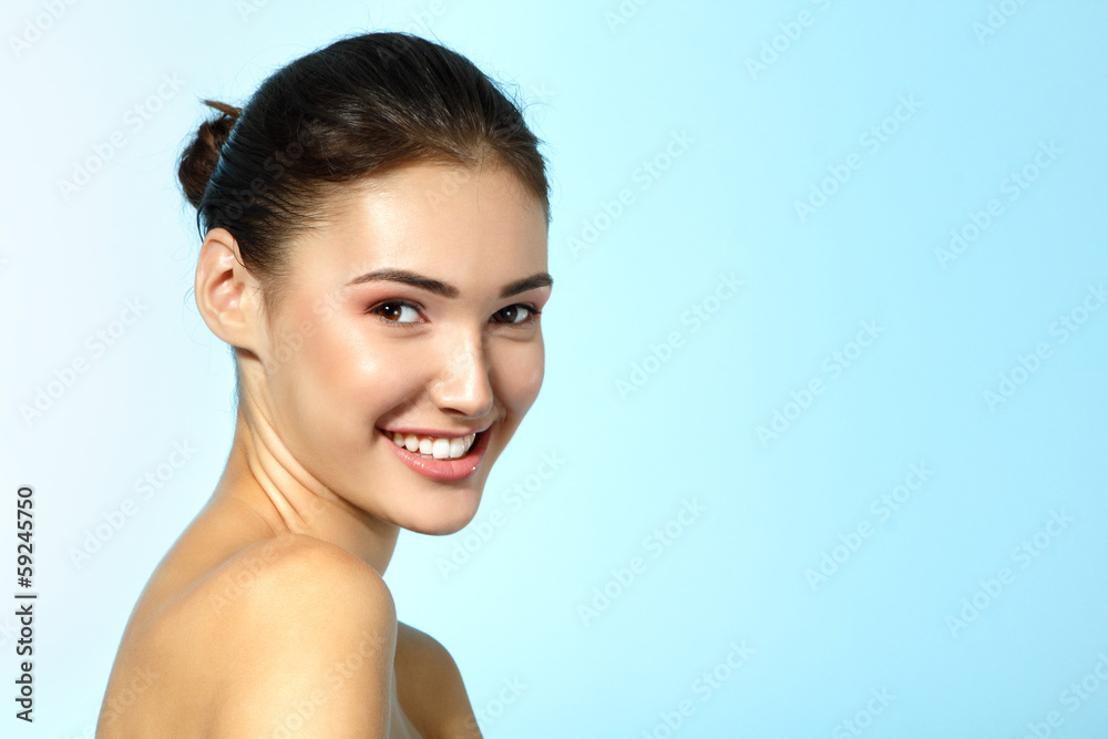 beautiful cheerful teen girl, beauty female face happy smiling a beautiful cheerful teen girl, beauty female face happy smiling a