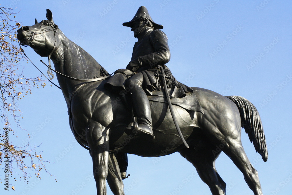 Soldier on Horseback bronze Statue