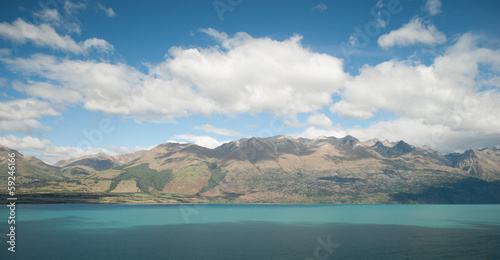 Scenic view of Lake Wakatipu, Glenorchy Queenstown Road, South I
