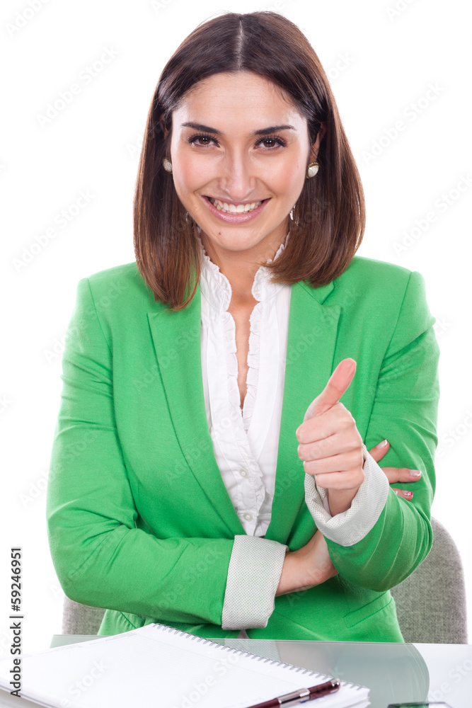 friendly and confident executive secretary