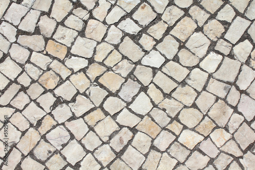 Limestone cobble texture
