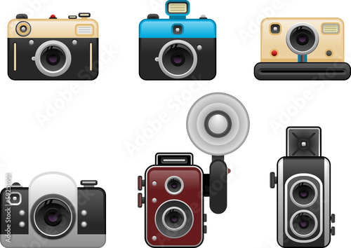 vintage cameras set 2
