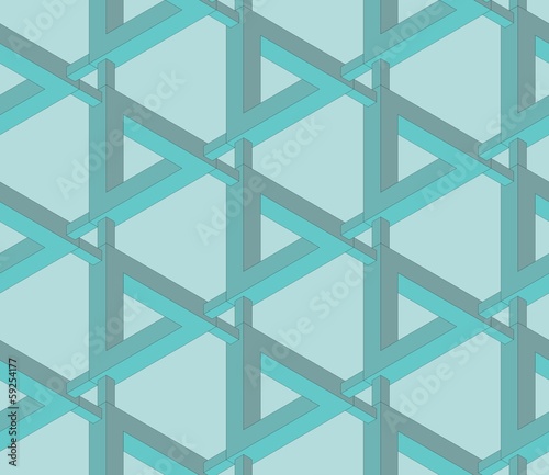 Seamless impossible penrose pattern