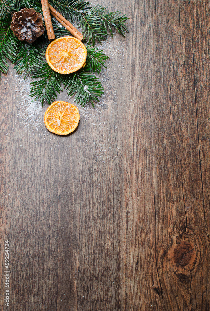 Weihnachtskarte mit Holz Weihnachtskarte mit Holz