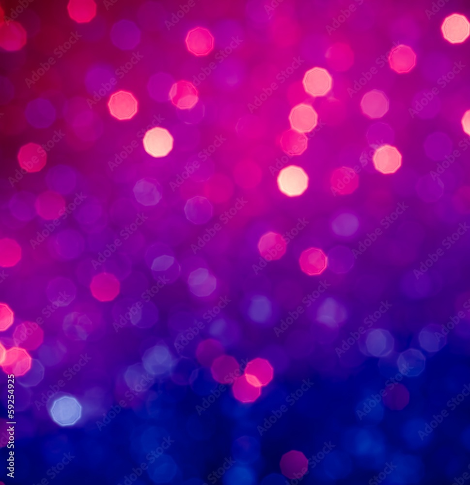 Abstract blue and violet circular bokeh background