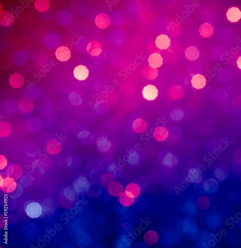 Abstract blue and violet circular bokeh background