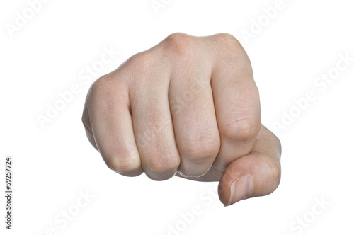 Wallpaper Mural punch fist isolated on a white background Torontodigital.ca