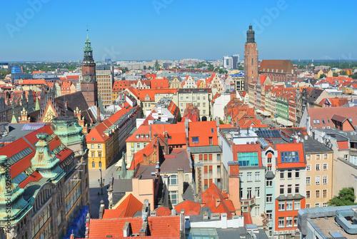 Top-view of Wroclaw, Polish Republic