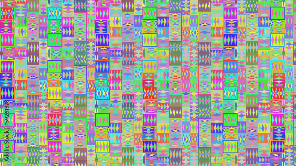 Fototapeta premium Colored abstract pattern of elements retro background