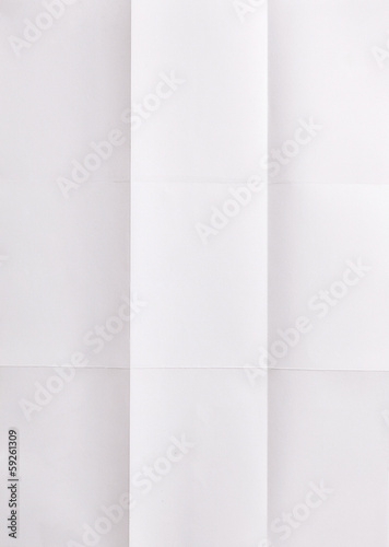 white sheet of paper folded