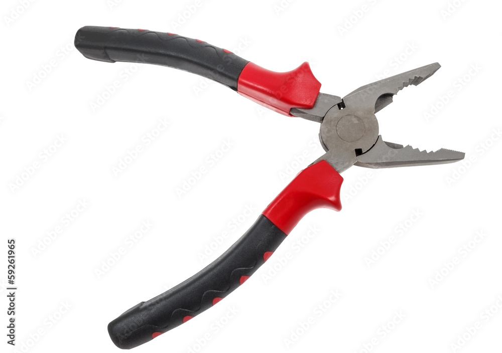 pliers red and black color