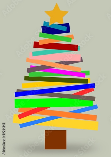ALBERO DI NATALE DI CARTONE
