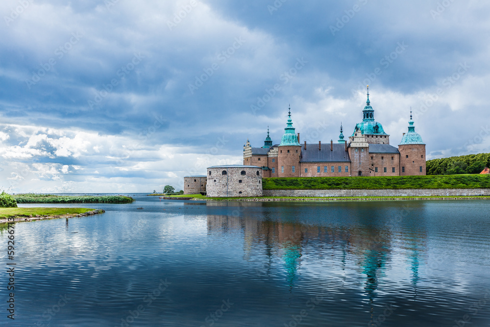 Historical Kalmar castle in Sweden Scandinavia Europe. Landmark.