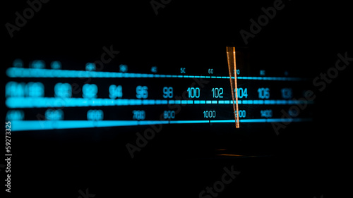 Tuning into a radio station