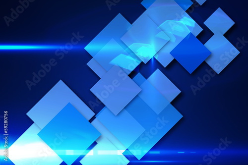 Blue cube pattern