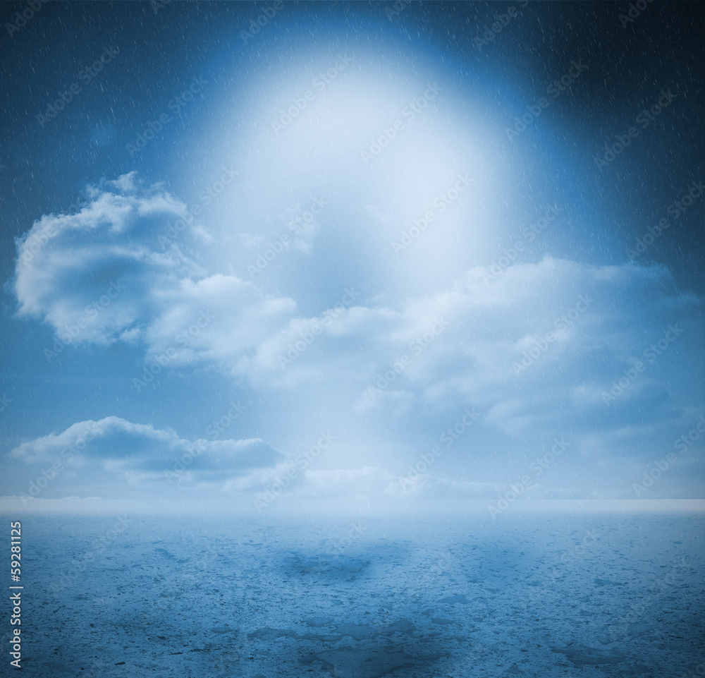Obraz premium Blue desert landscape