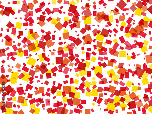 Multicolored Confetti Shapes in Chaotic Arrangement. Pattern wit