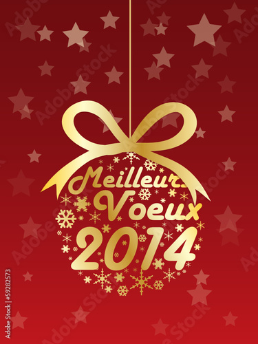 CARTE "MEILLEURS VOEUX 2014" (joyeuses fêtes bonne année)