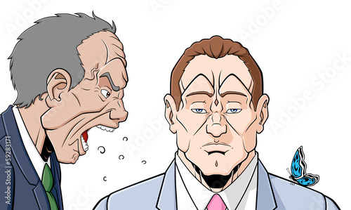 Man with self-control