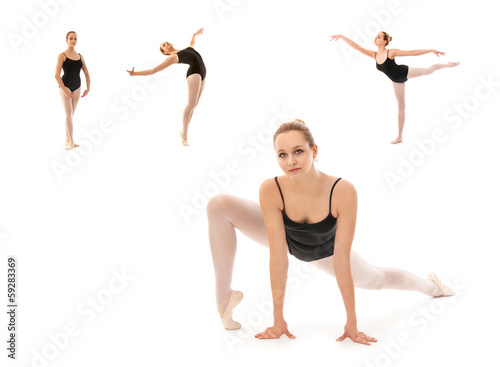 Young ballet dancer posing
