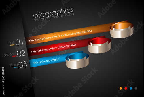 Infographic Design Template with modern flat style.