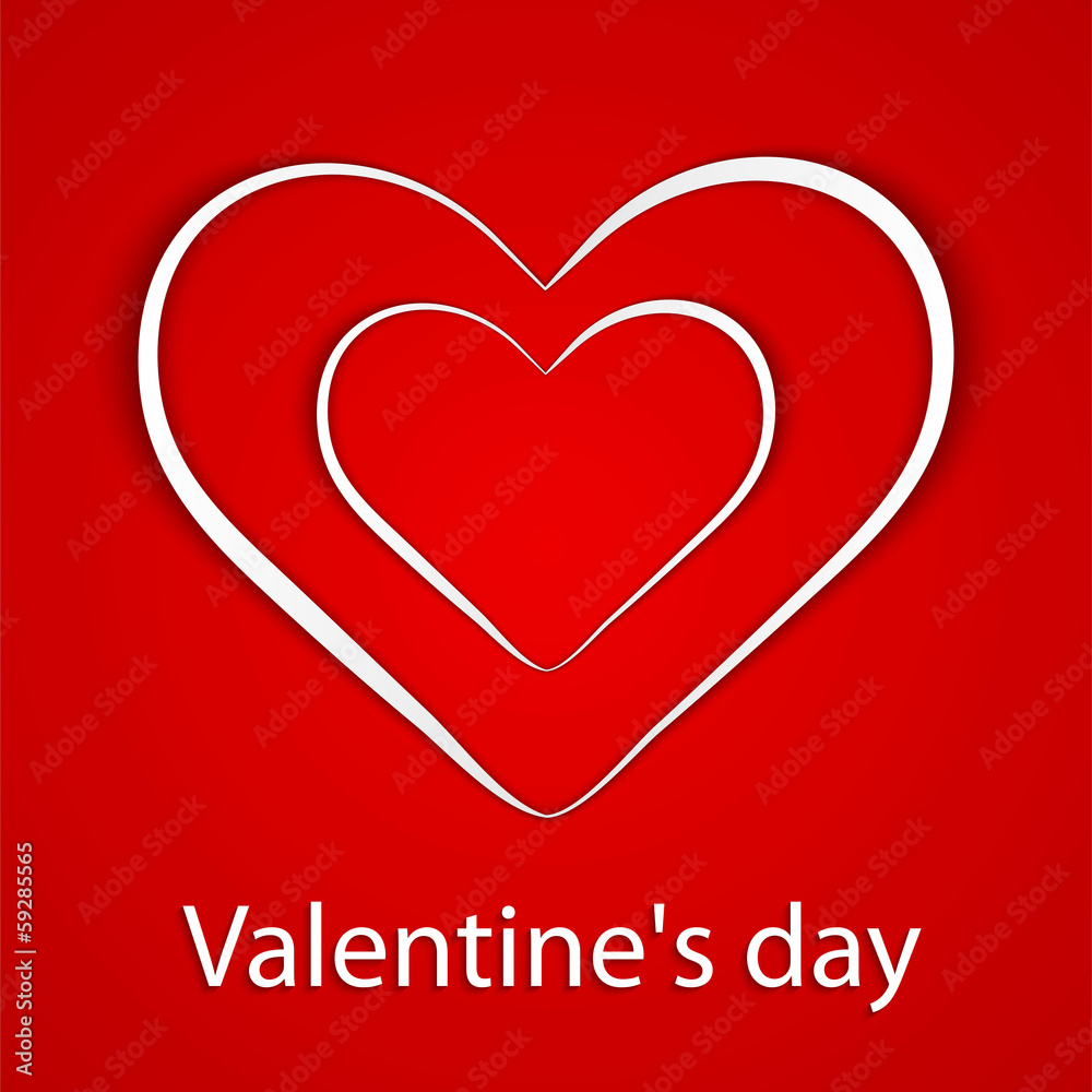 Valentines Day Background with paper hearts. Valentines Day Background with paper hearts.