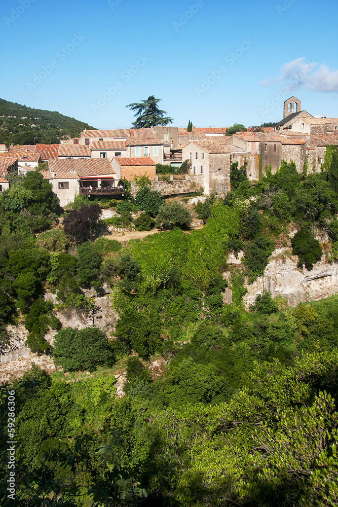 Minerve ancient wine and tourist village in southern France
