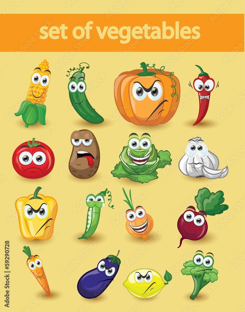 Мультфильм овощи