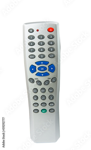 TV remote isolated