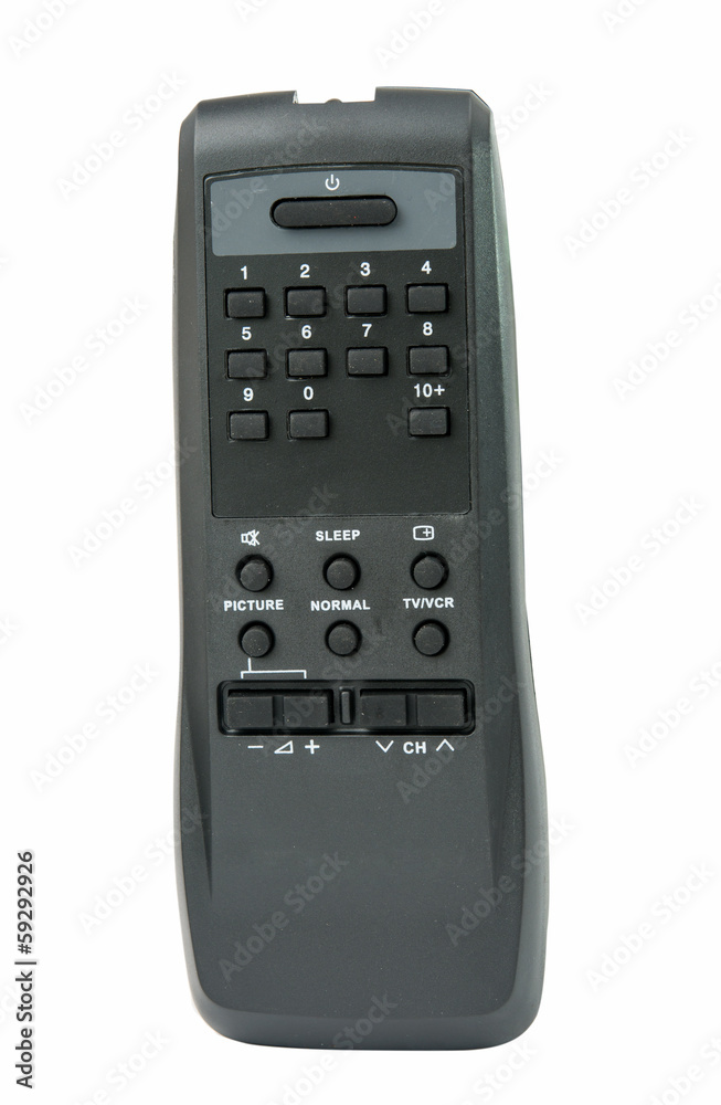 TV remote isolated