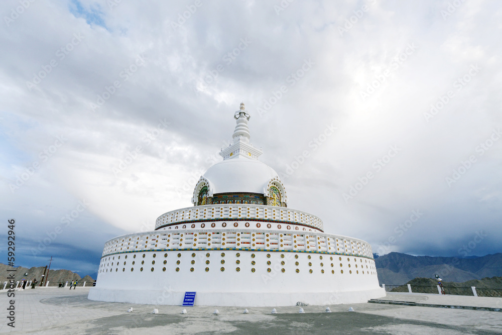 Shanti Stupa at Leh, Laddakh Shanti Stupa at Leh, Laddakh