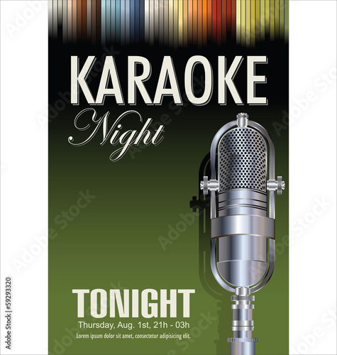 Karaoke party background