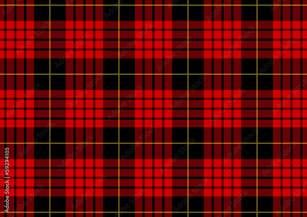 Illustration motif tartan