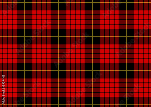 Illustration motif tartan