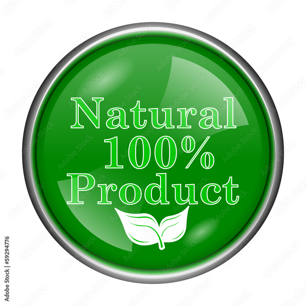 100 percent natural product icon 100 percent natural product icon