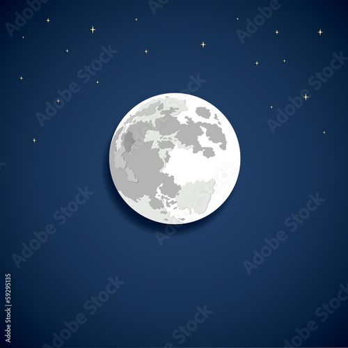 Full moon vector