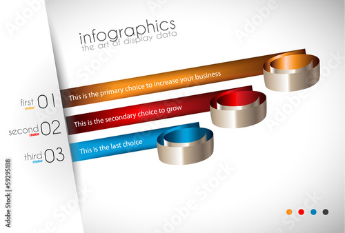 Infographic Design Template with modern flat style.