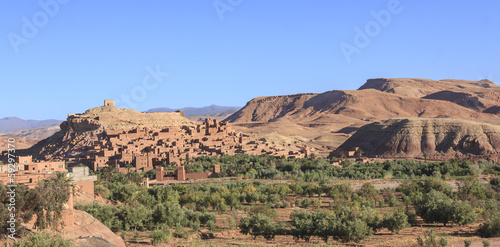 Ksar of Ait-Ben-Haddou in Morocco. UNESCO World Heritage