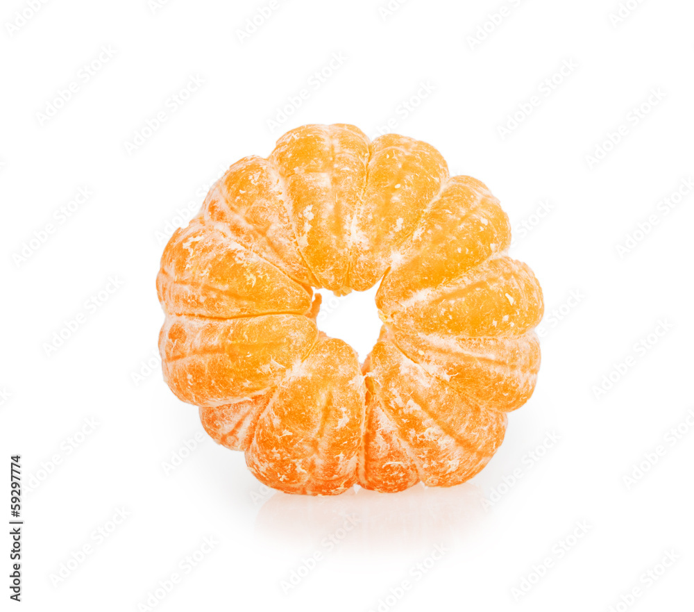 peeled mandarin