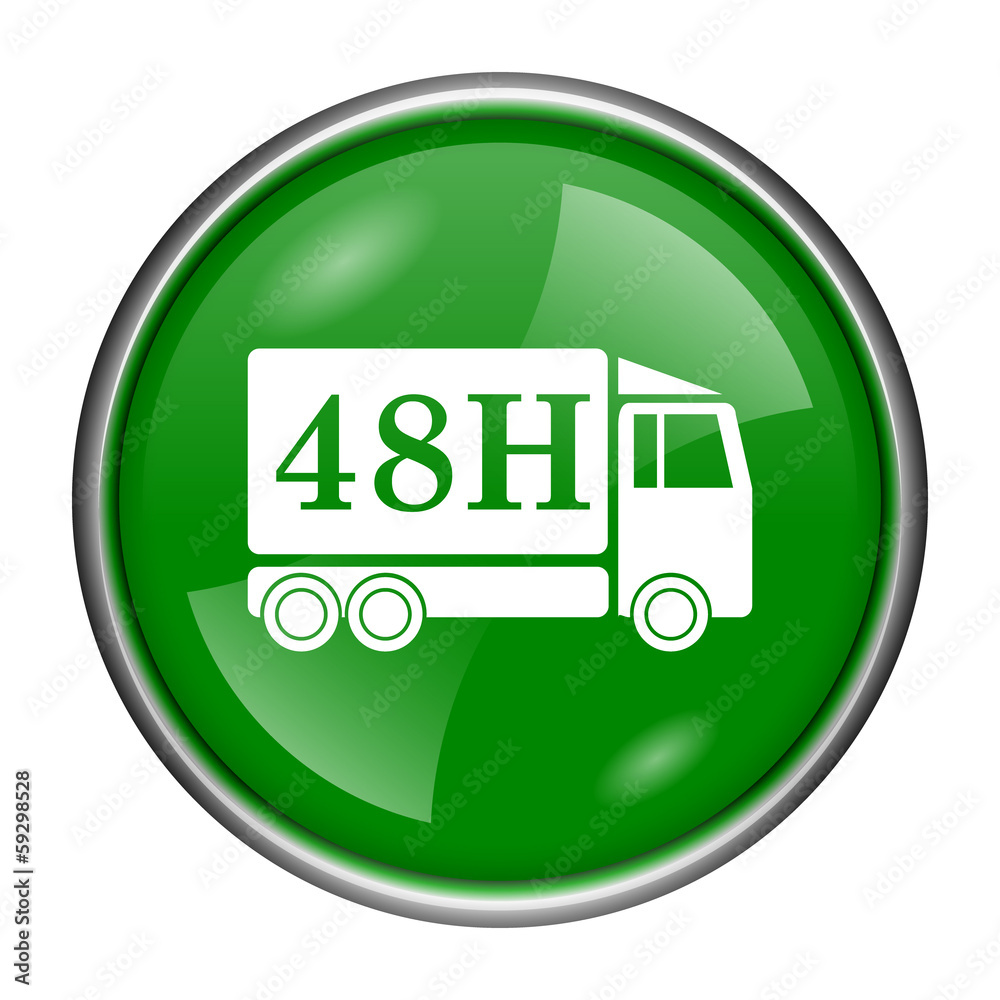 48H delivery truck icon 48H delivery truck icon