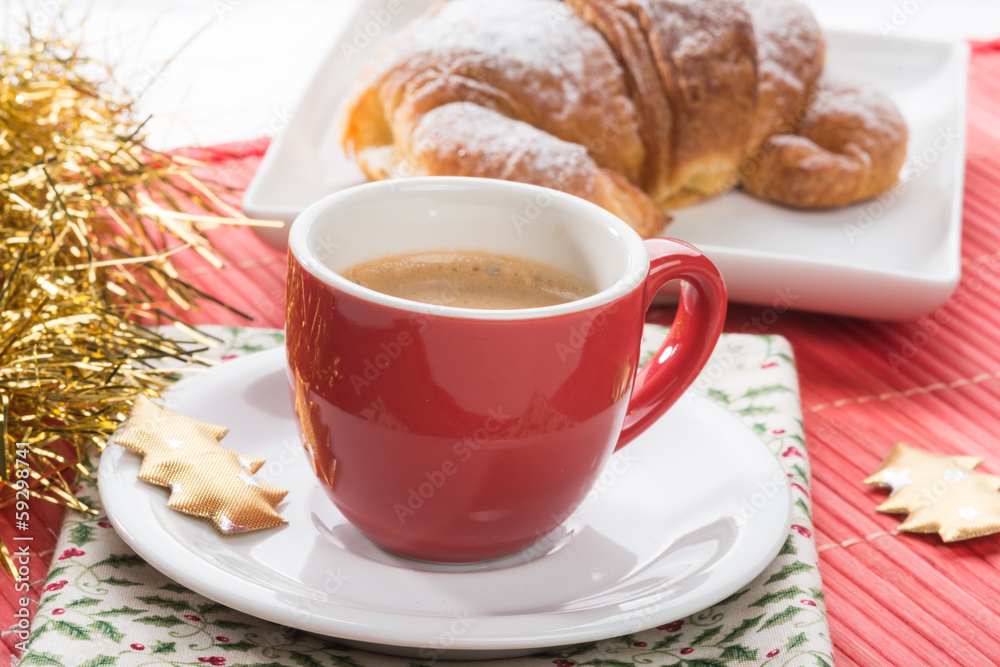 Colazione di Natale, close-up