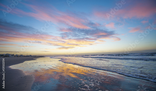 Sunset on the beach