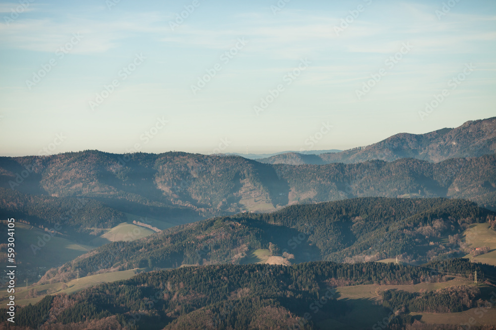 hills in black forest, Germany