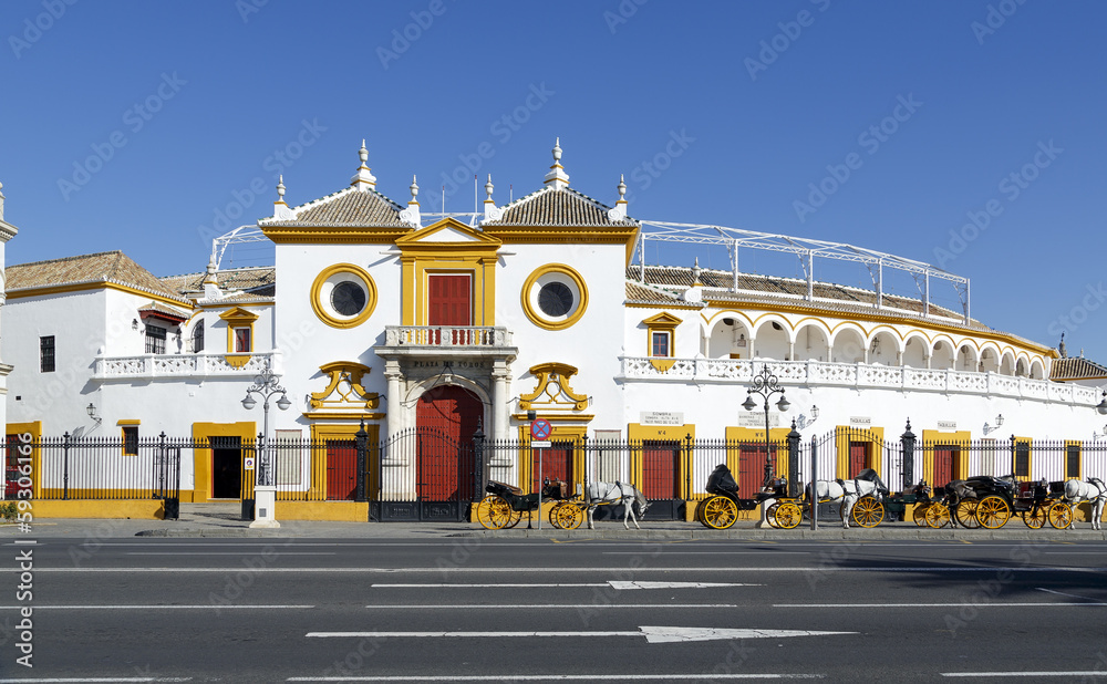 Fototapeta premium Real Maestranza de Caballeria de Sevilla, in Seville, Spain