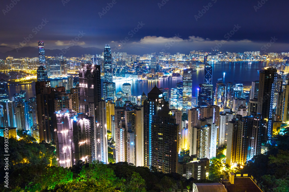 Fototapeta premium Hong Kong late night